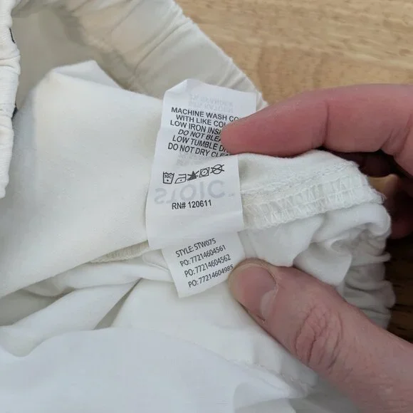 Stoic Venture Pant White Egret Belted - Picture 12 of 12